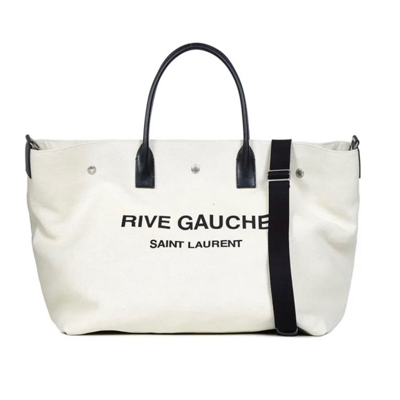 SAINT LAURENT Rive Gauche tote bag travel bag - Picture 1 of 6